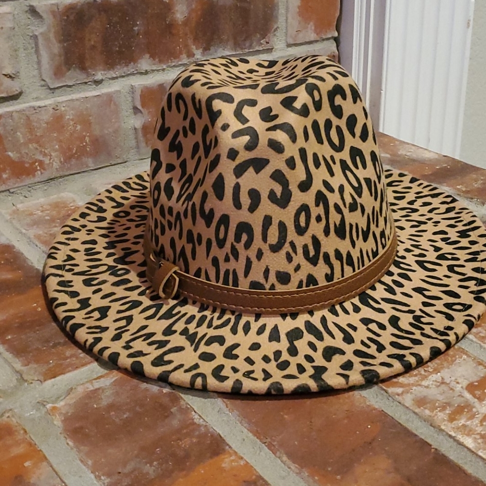 Leopard print hat